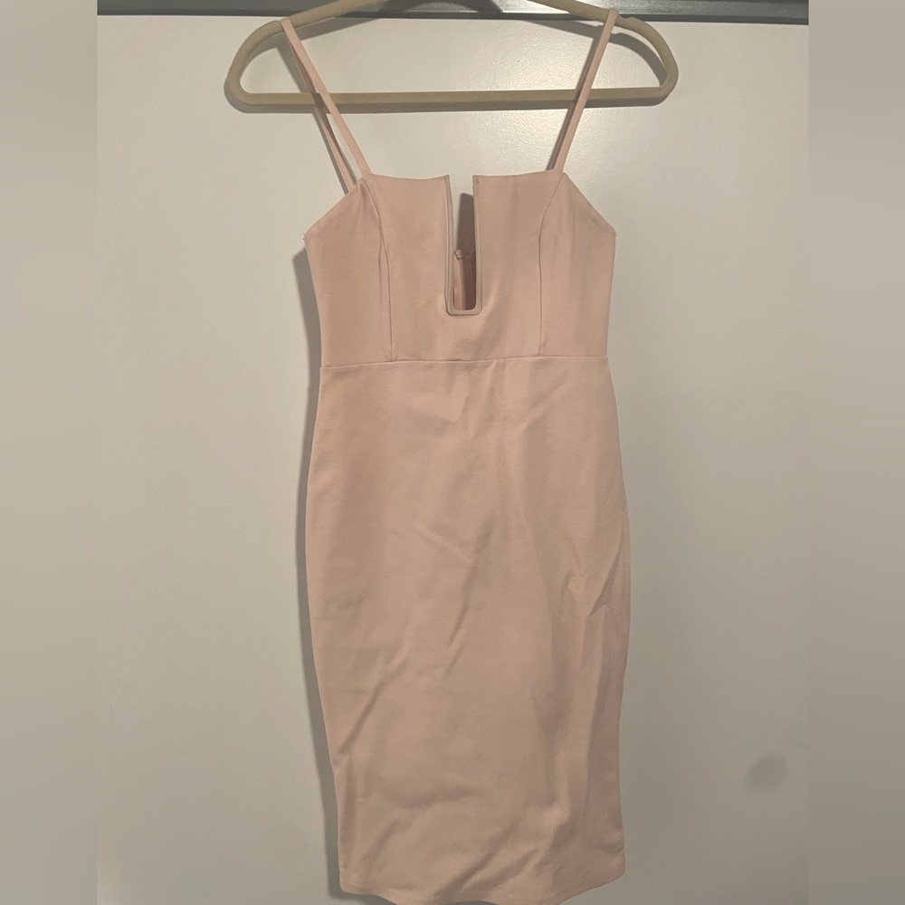 🌸 Blush, Fitted, Mini-Dress 🌸 Solemia Los Angeles